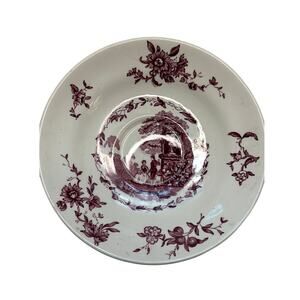 Vintage Mason's Watteau Mulberry Ironstone England Saucer Plate 7"